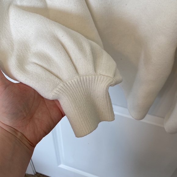 Pink Lily White Mockneck Sweater - Picture 5 of 8